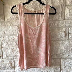 💗Lucky Brand Pink Floral Pajama Top - Large